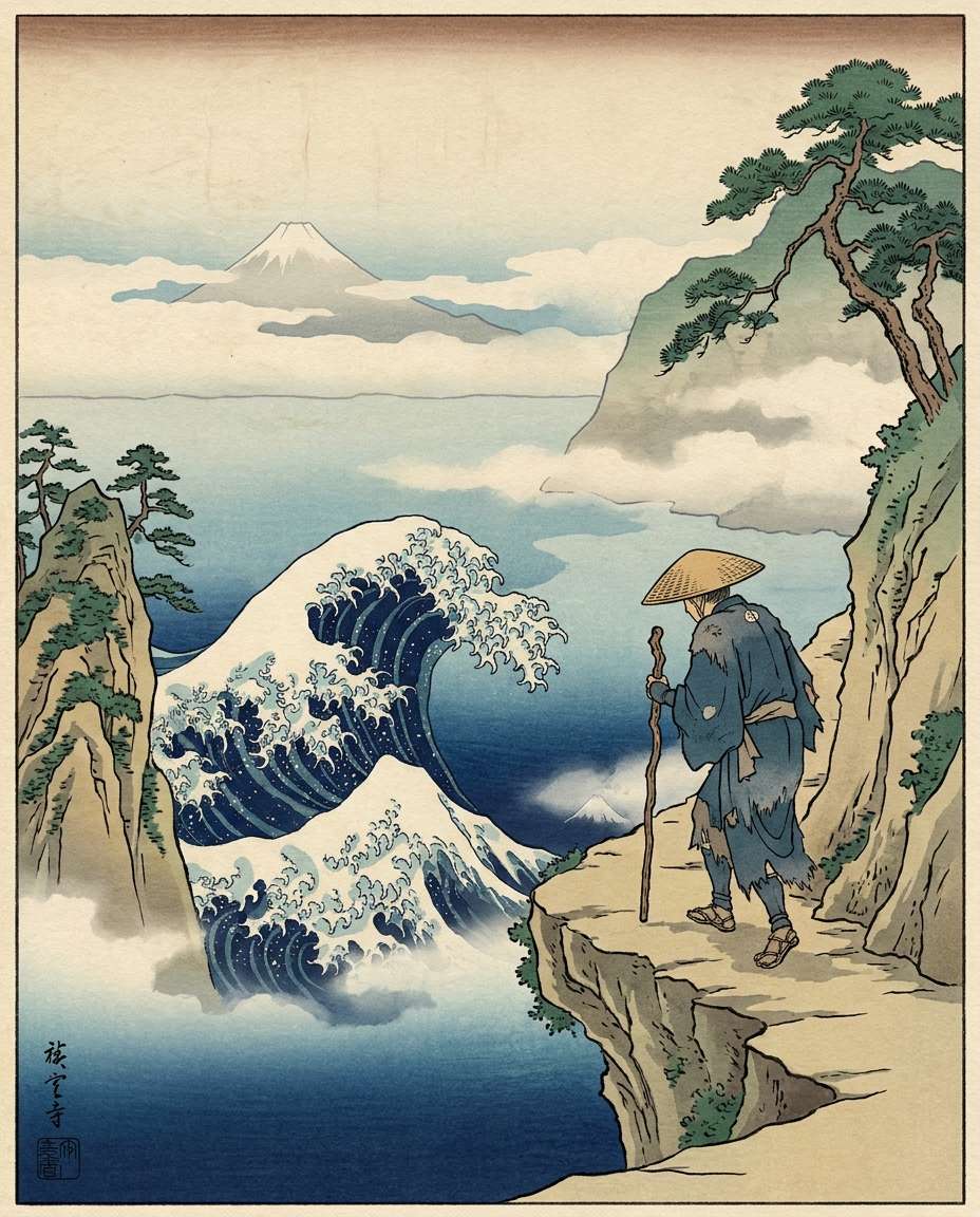 mountain pilgrim path photo