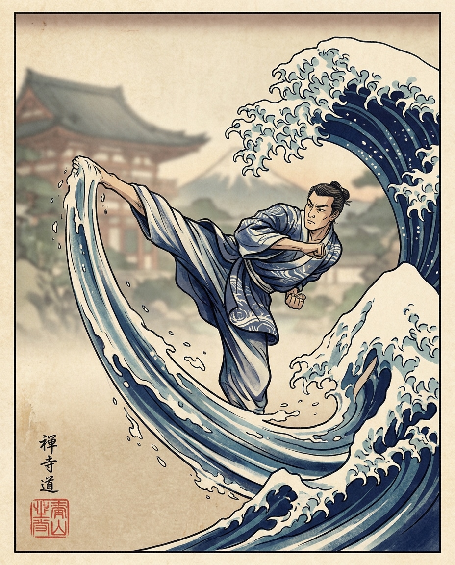 martial artist kick photo