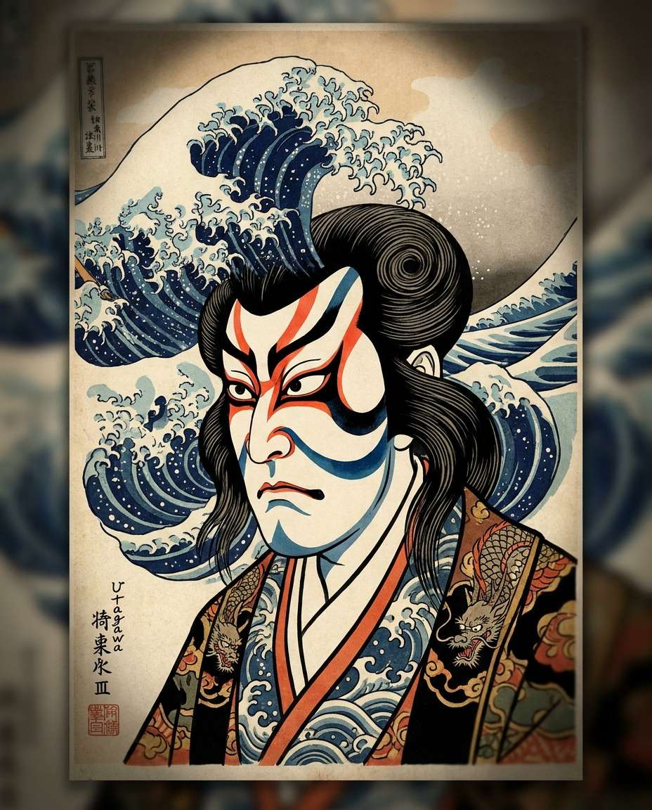kabuki actor hair photo