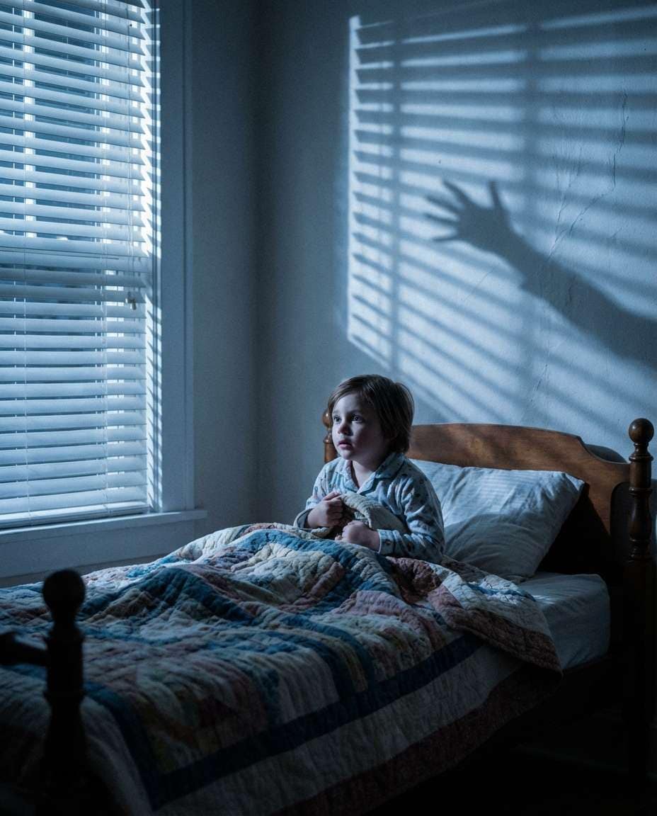 bedside shadow hand photo