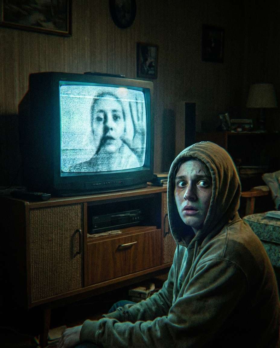 analog tv face photo