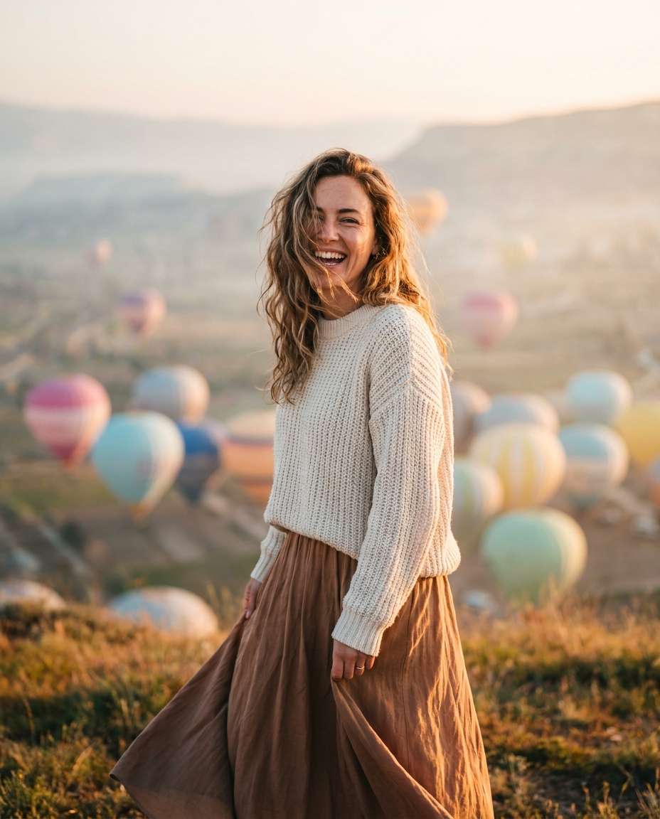 sunrise portrait photo