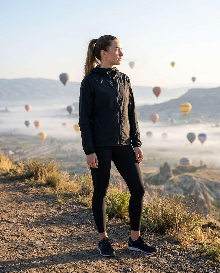 athleisure morning hike photo