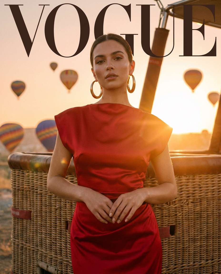 golden hour fashion edit photo