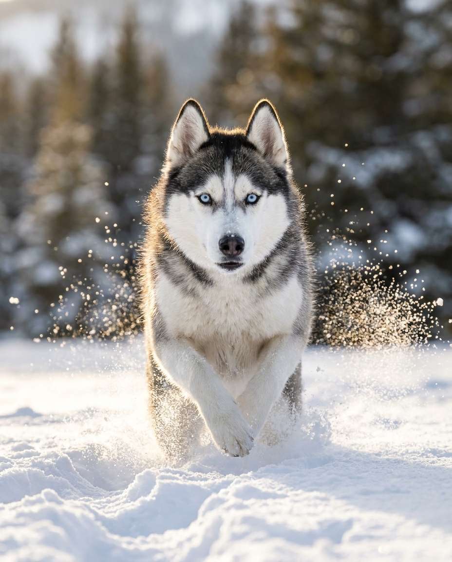 snow sprint action photo