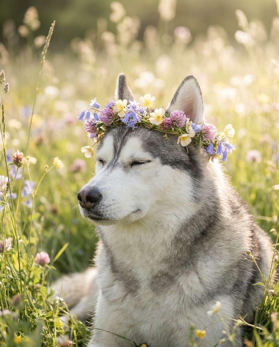 flower crown spring photo
