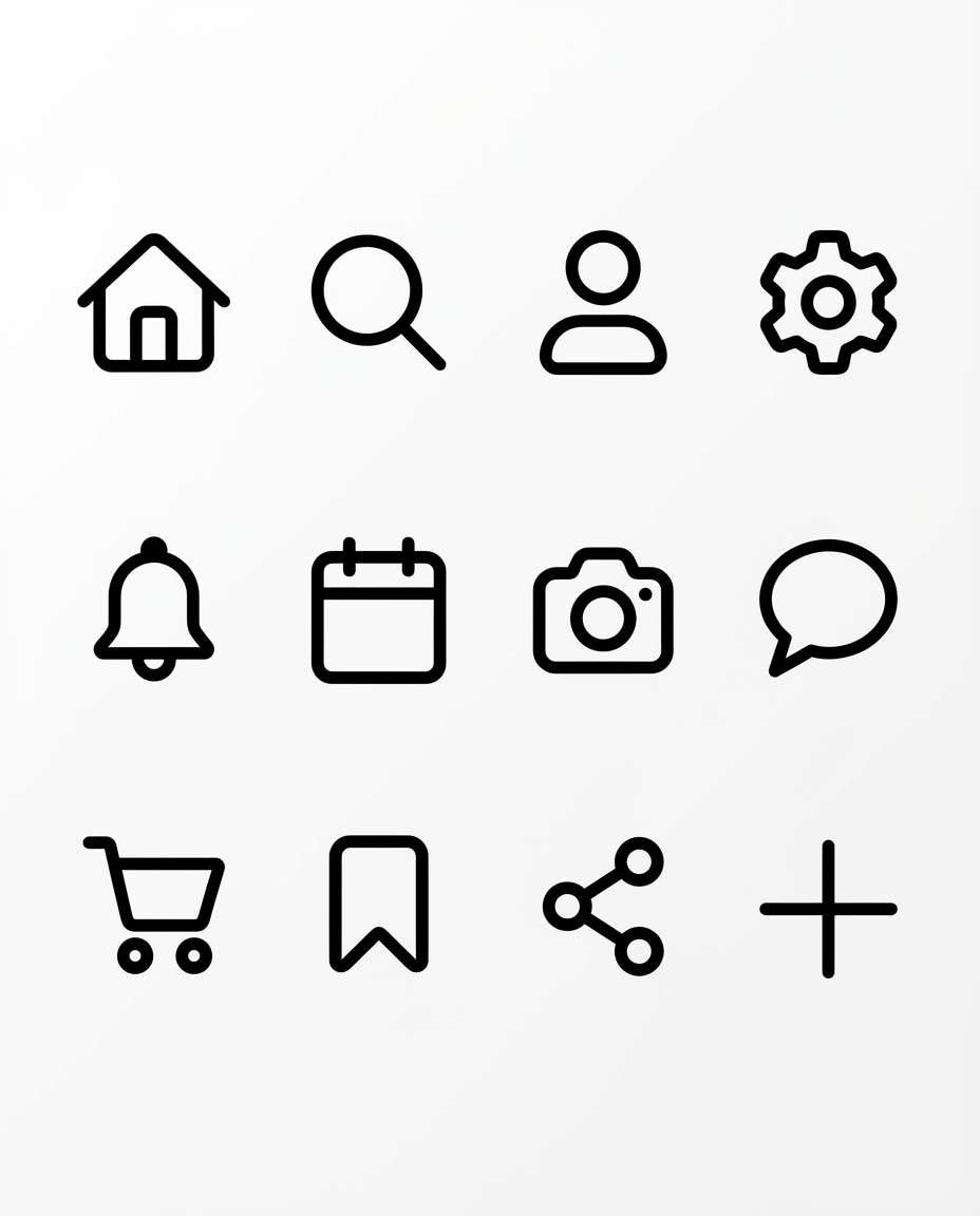 minimal outline pack photo