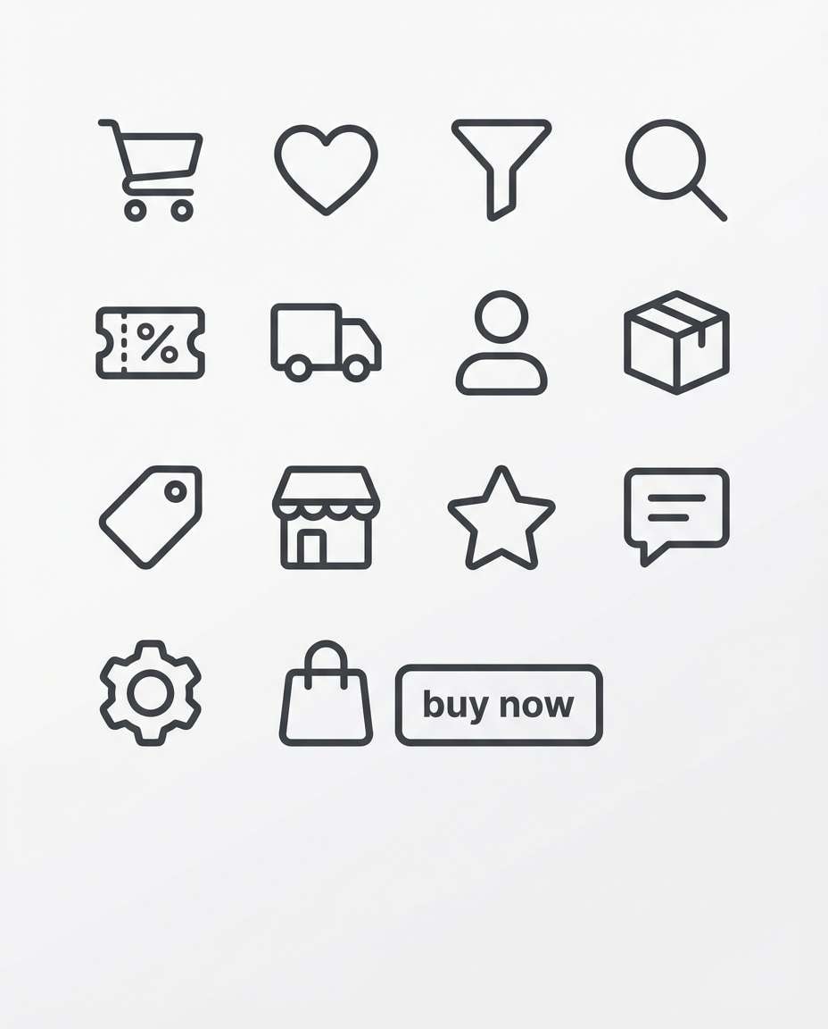 ecommerce ui icons photo