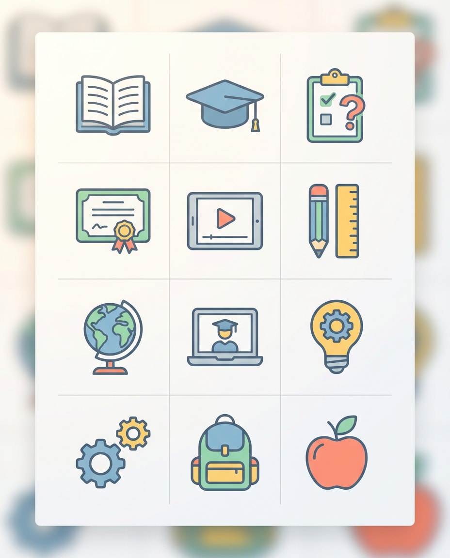 education icons photo