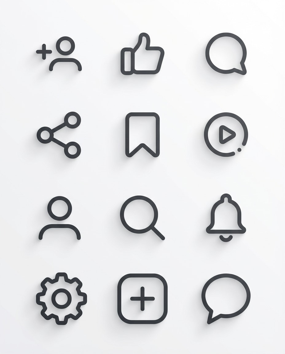 social feature icons photo