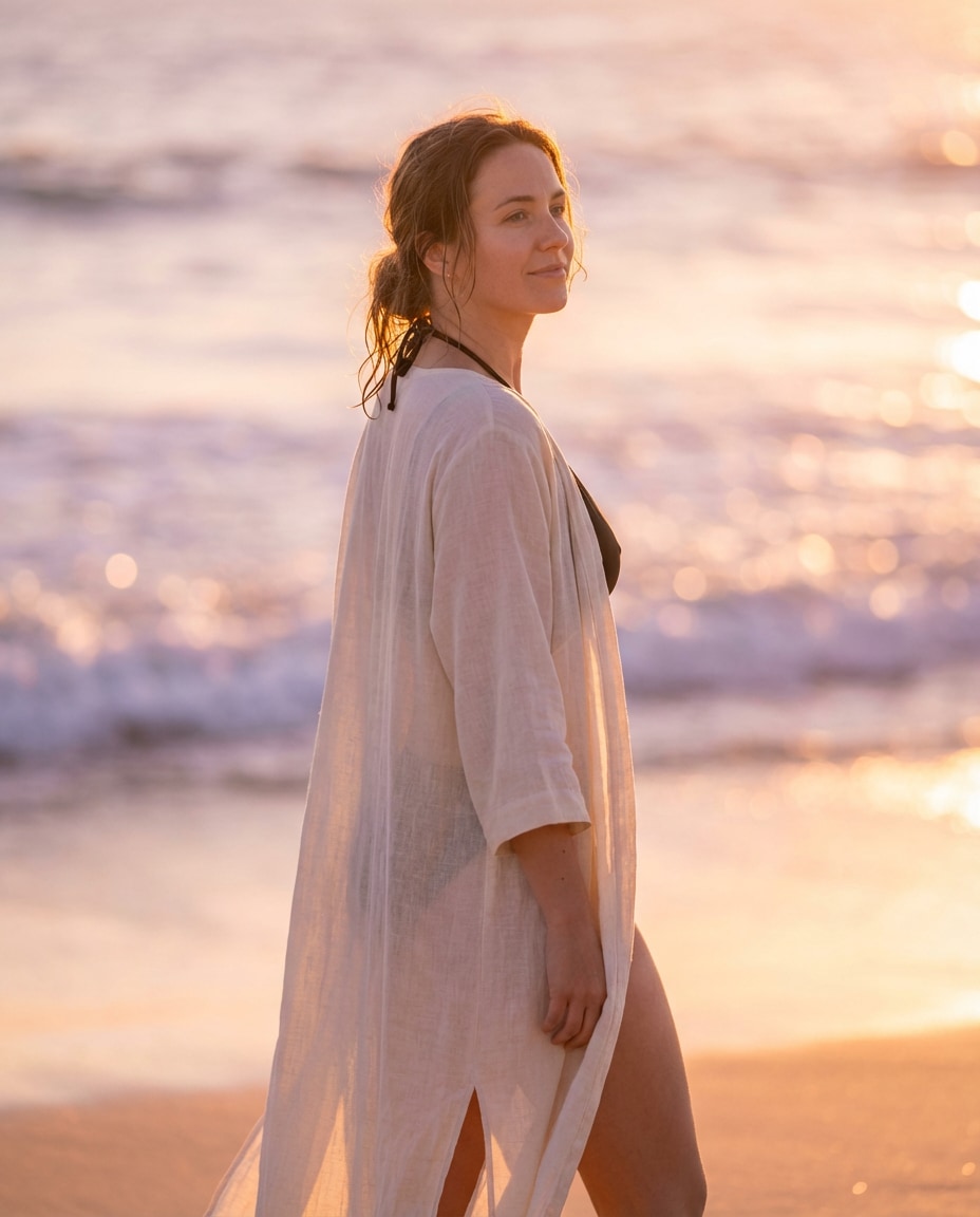 beach sunset silhouette photo