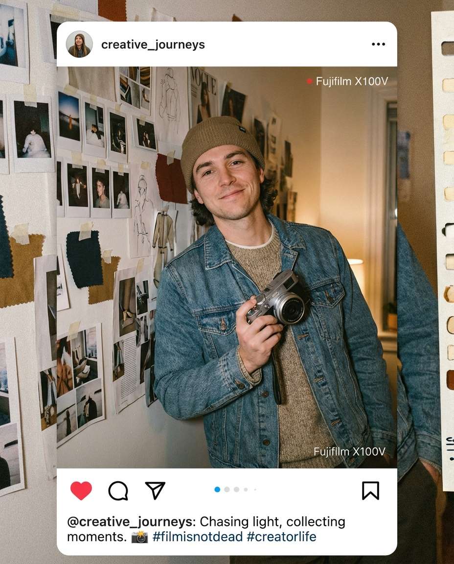 polaroid collage vibe photo