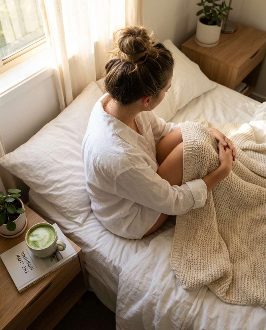 soft bed lifestyle photo