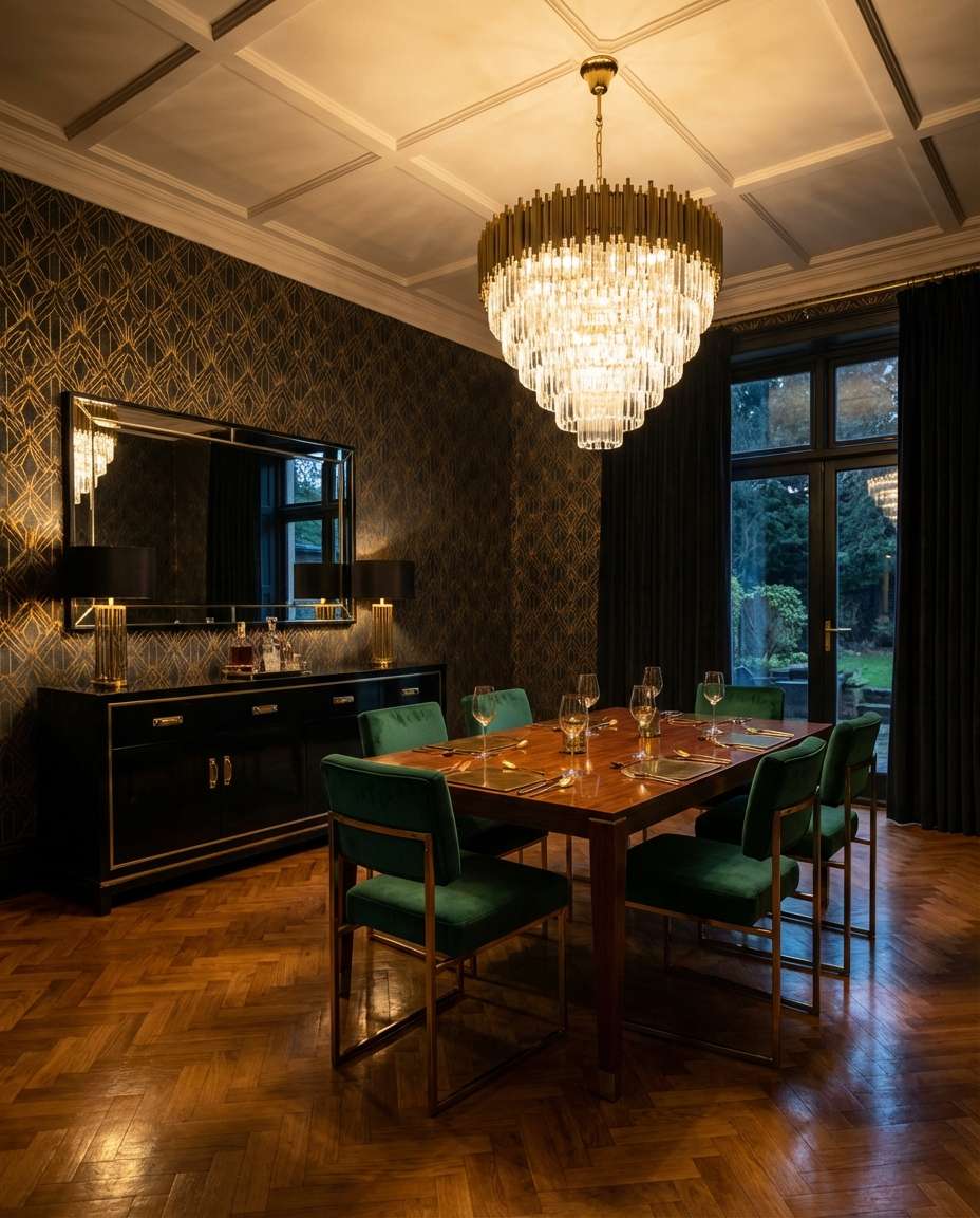 art deco dining glow photo