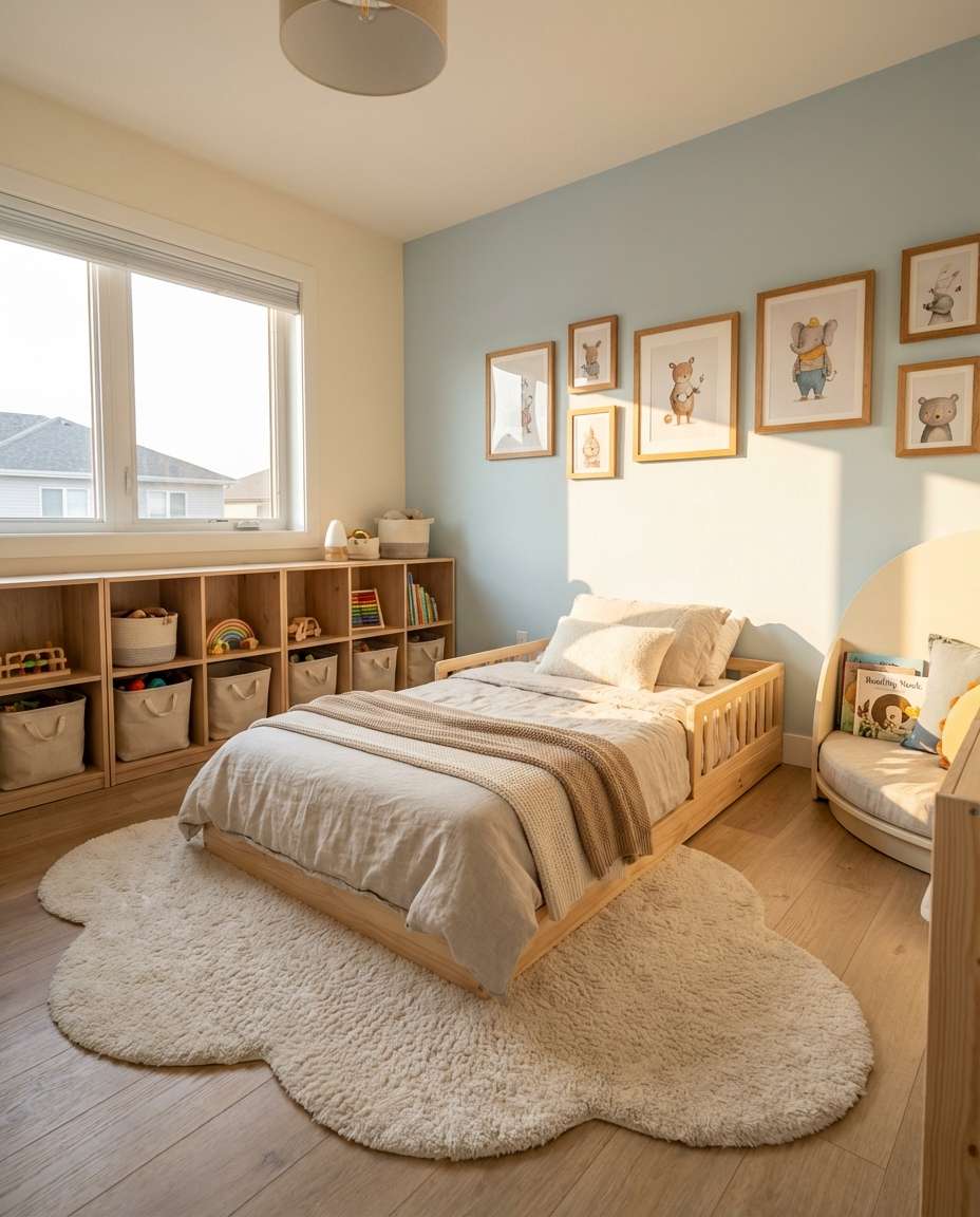 kids room soft pastels photo
