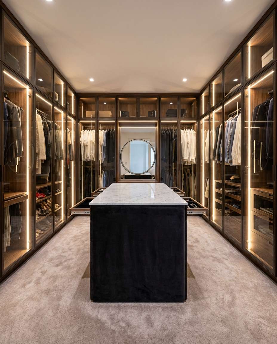 luxury walkin closet photo