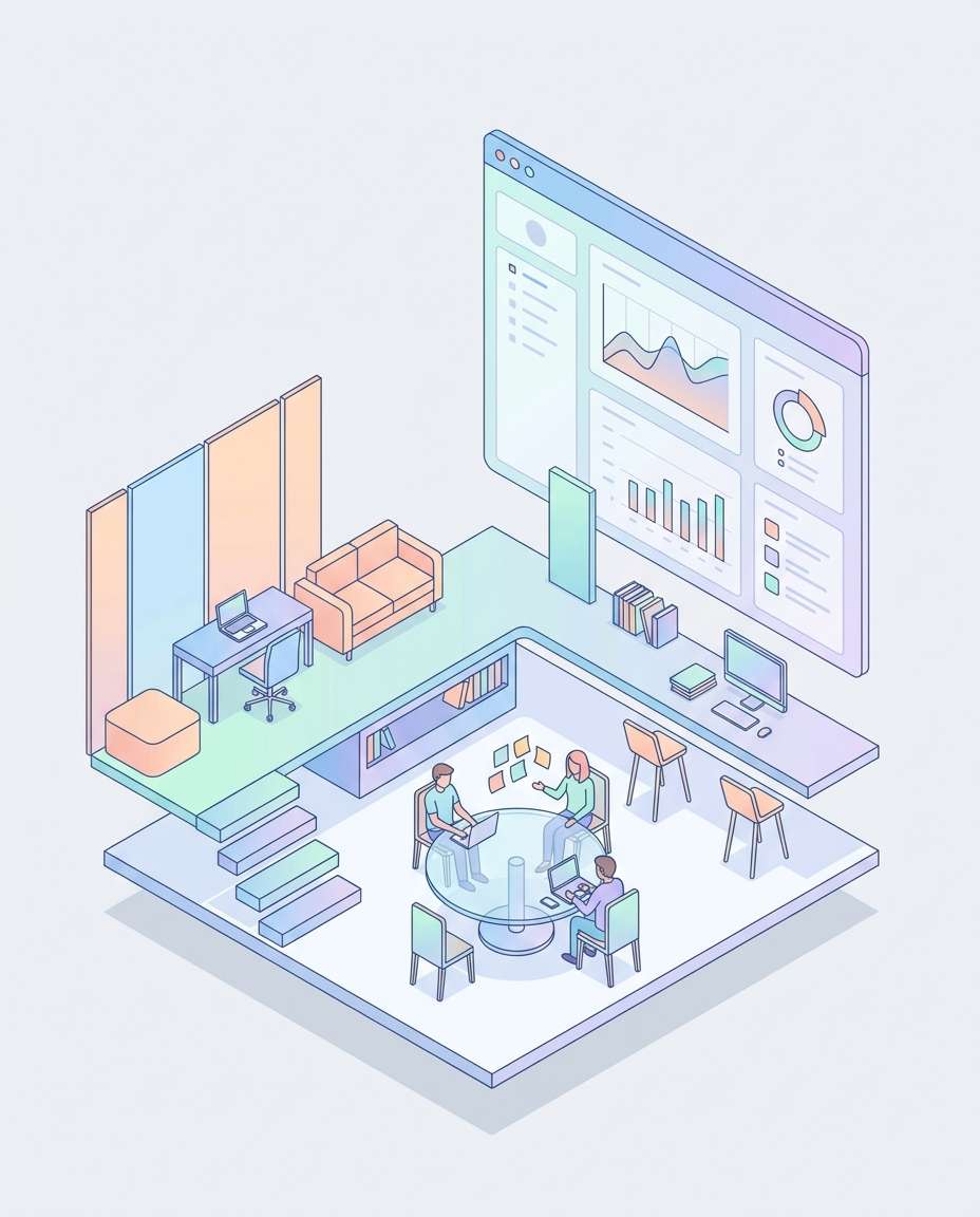 startup dashboard room photo