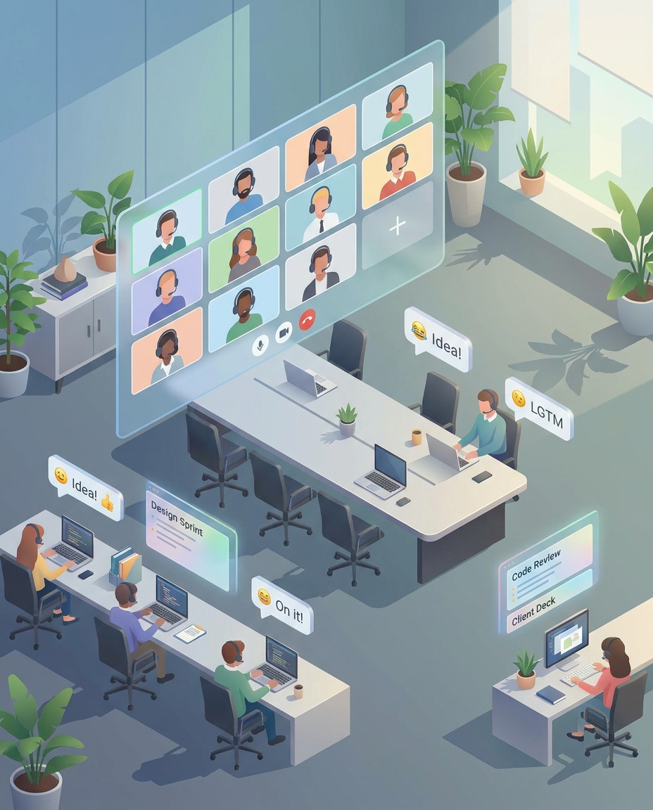 remote team video call photo