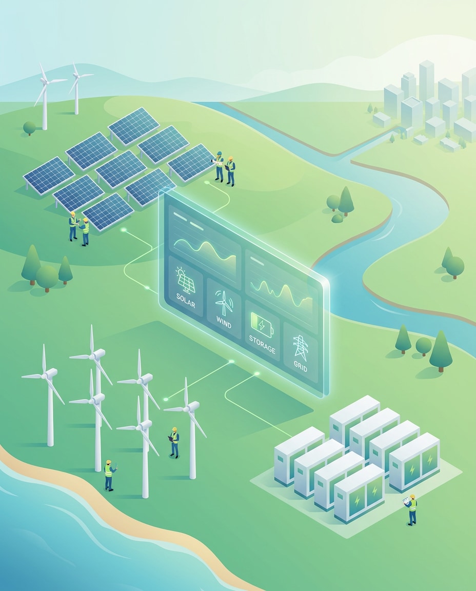 sustainable energy grid photo