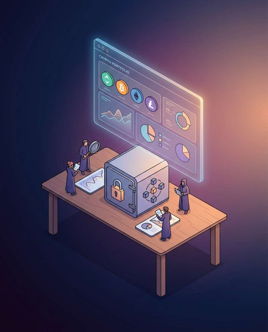 crypto portfolio scene photo