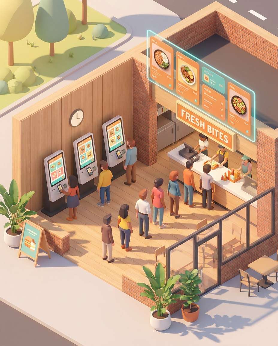 restaurant ordering kiosk photo