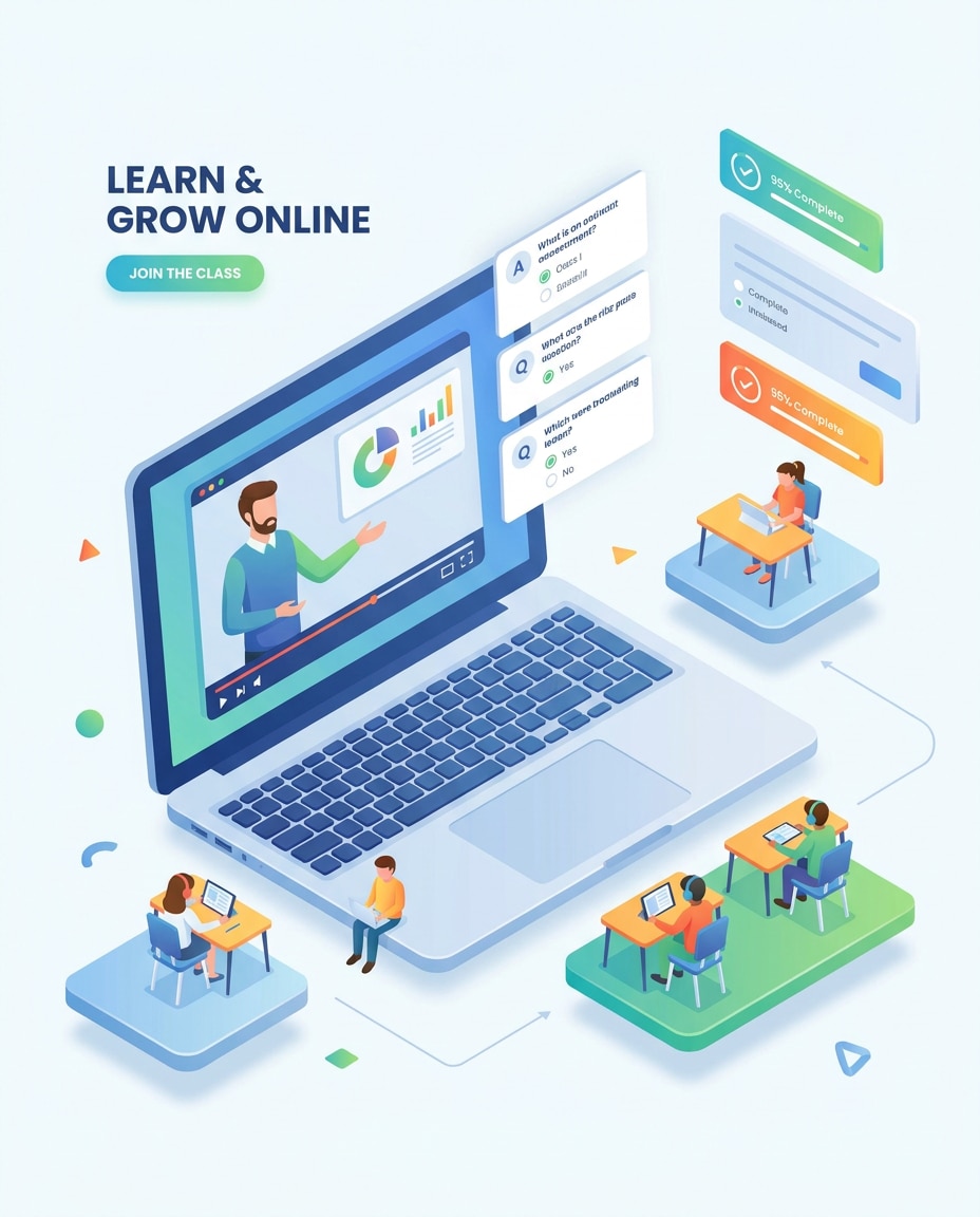online learning classroom photo