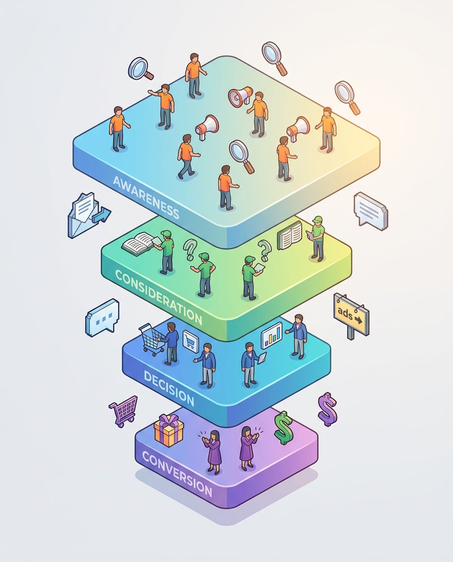 marketing funnel map photo