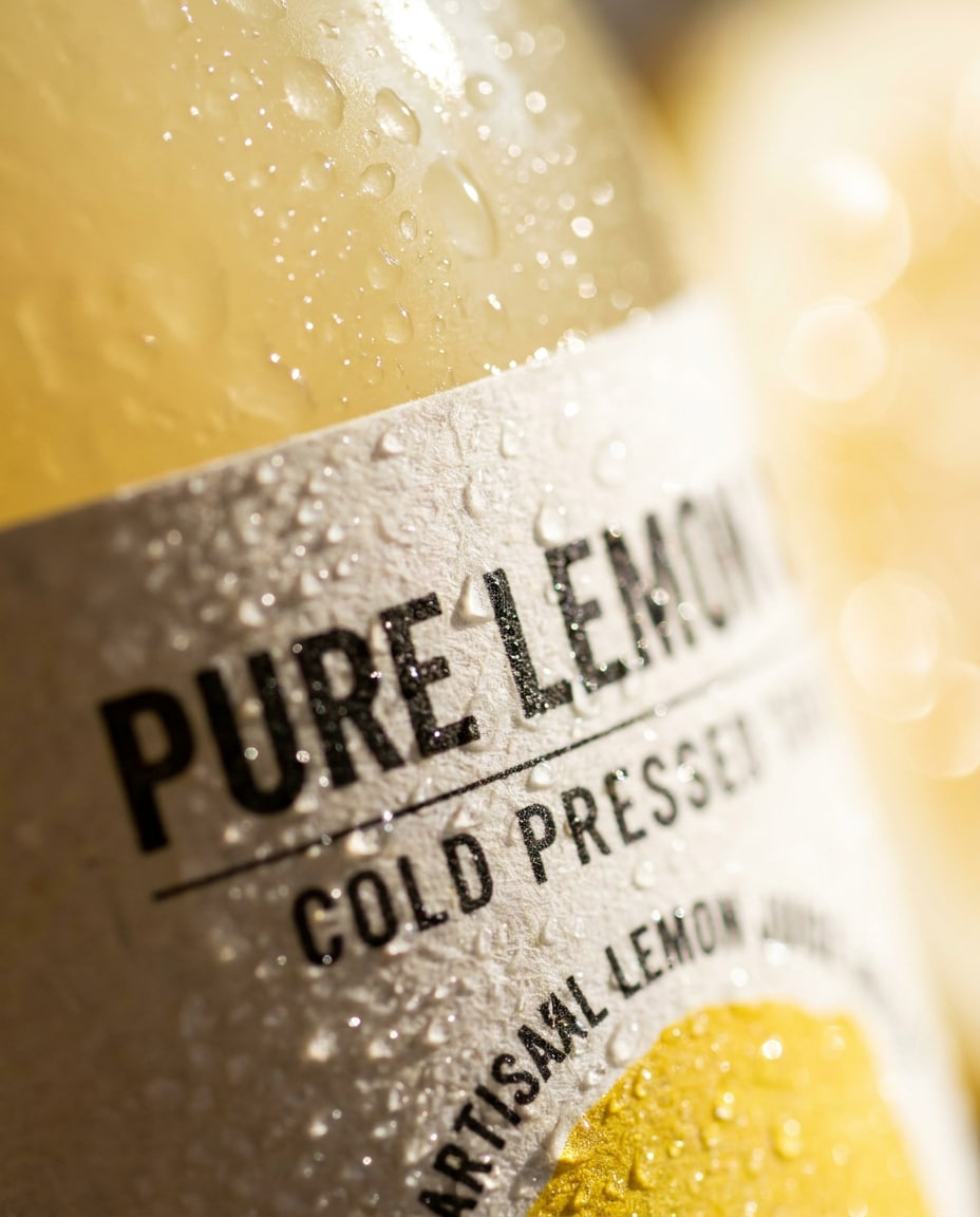 ultra macro label detail photo