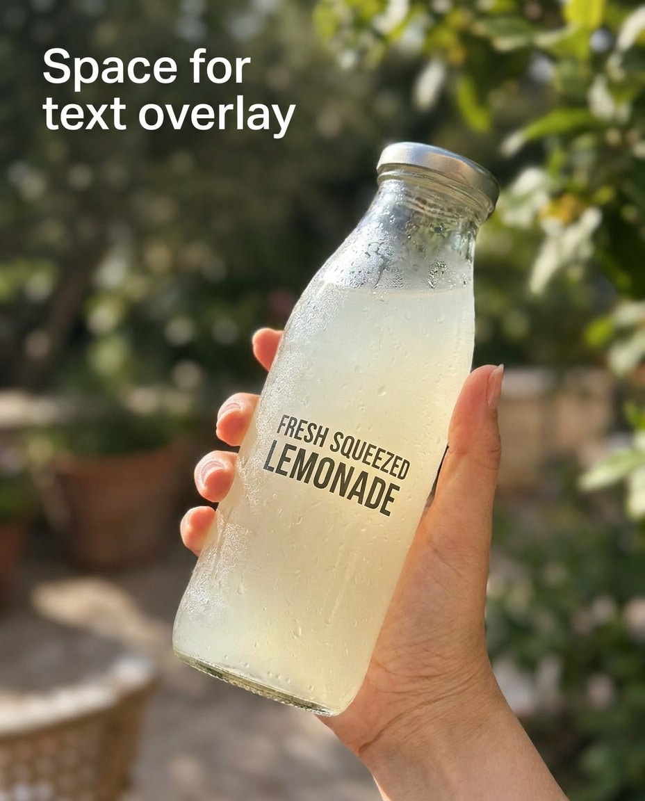 hand holding bottle photo