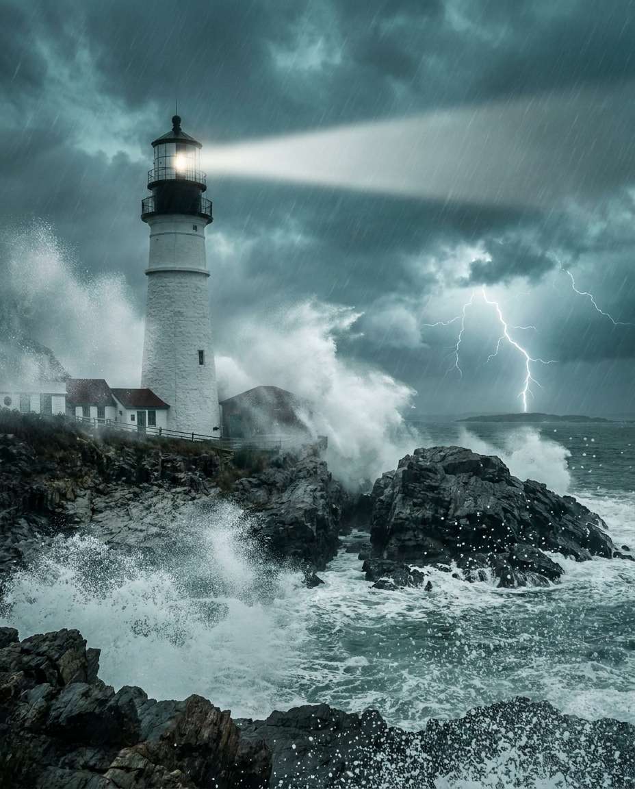 storm beacon lightning photo