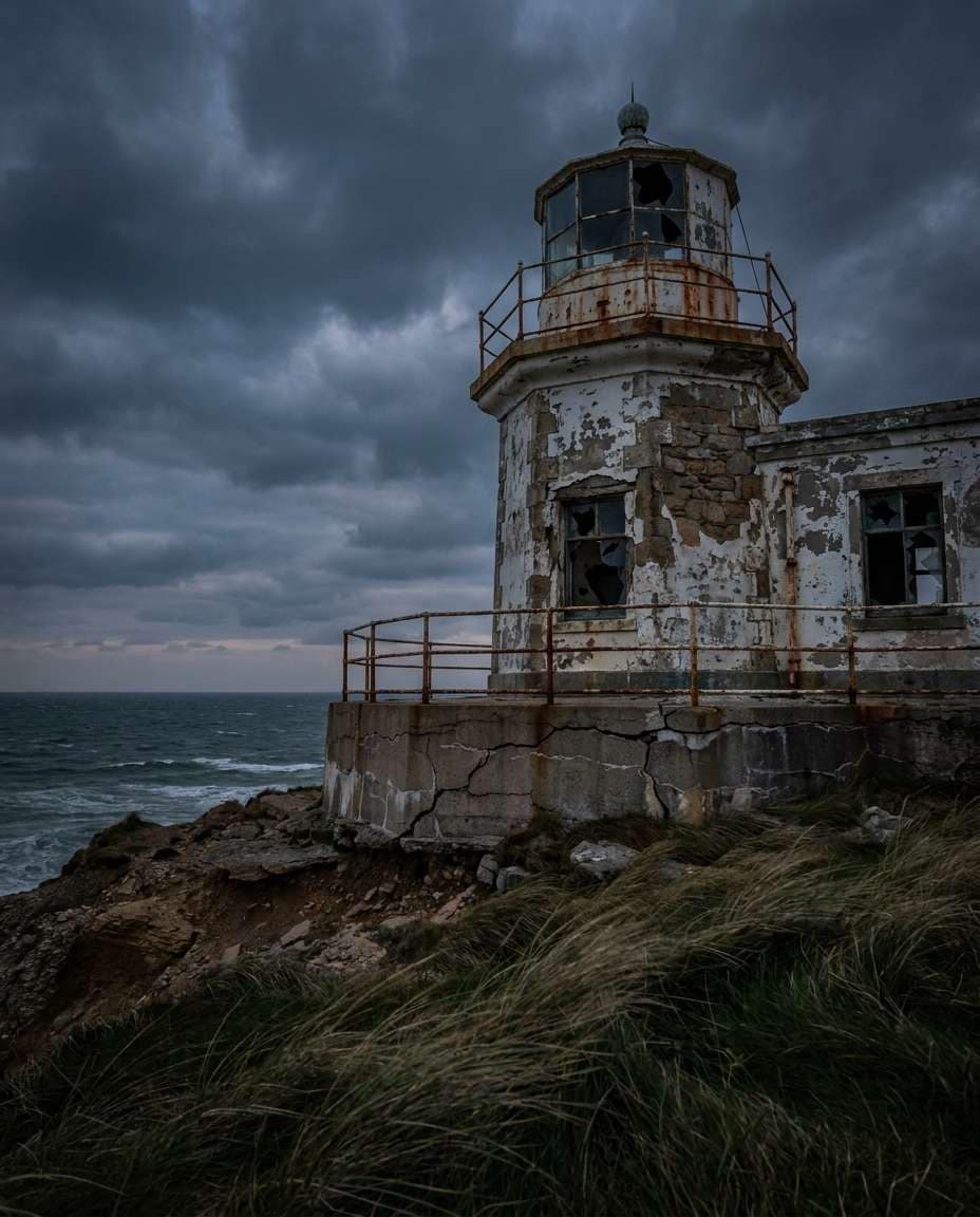 abandoned rusted tower photo
