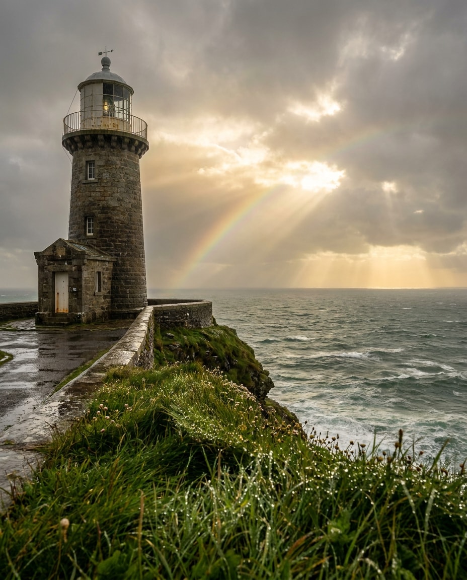 rainbow after storm photo