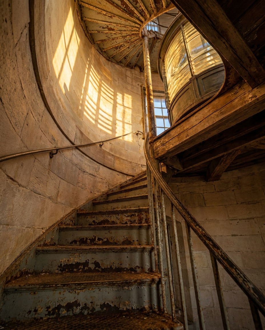 inside spiral staircase photo