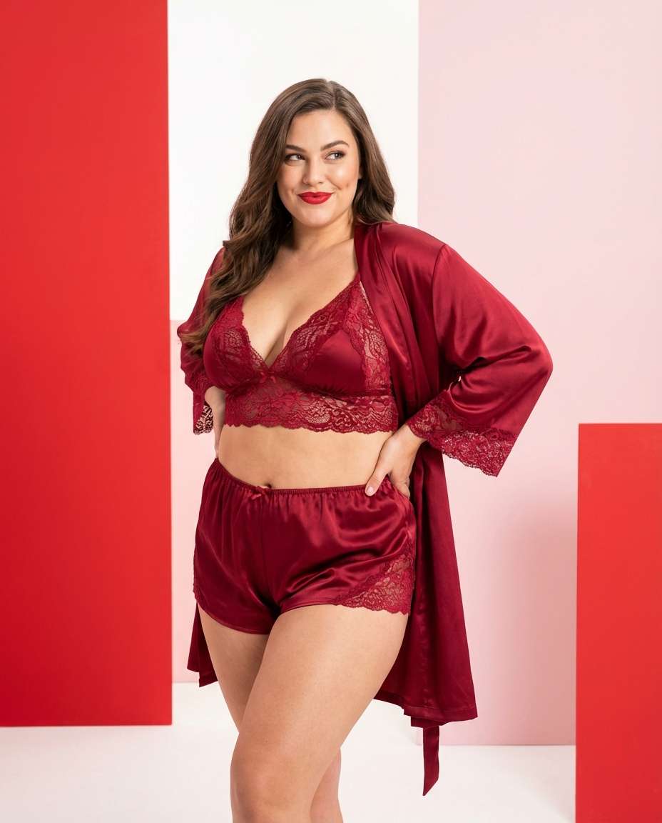 bold red studio pop photo