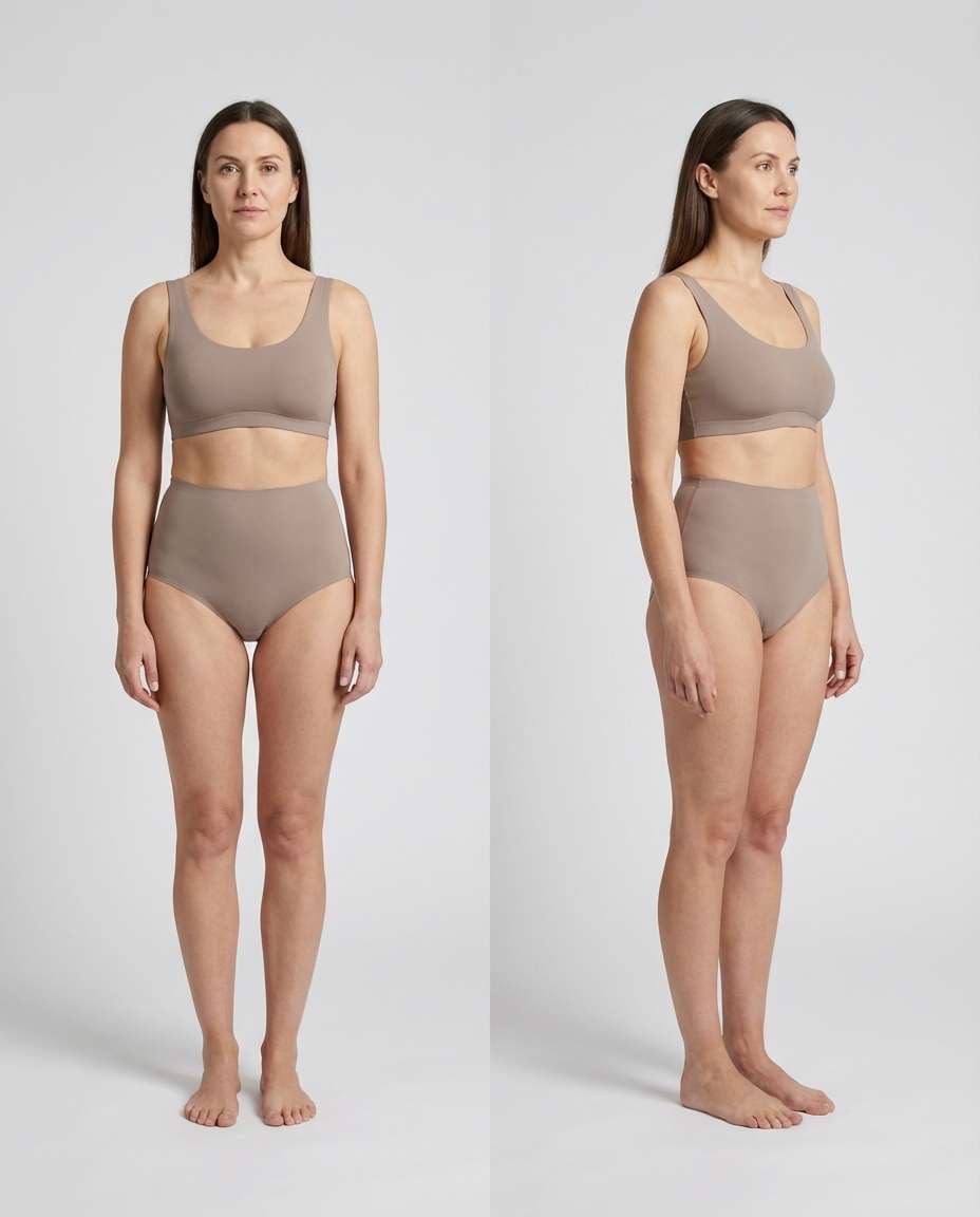 clean ecommerce model photo