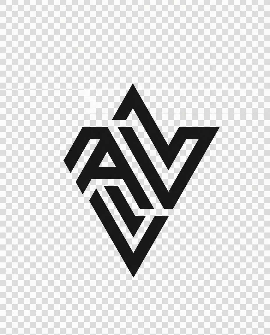 modern monogram initials photo