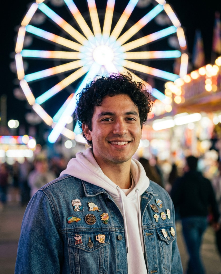 ferris wheel glow photo