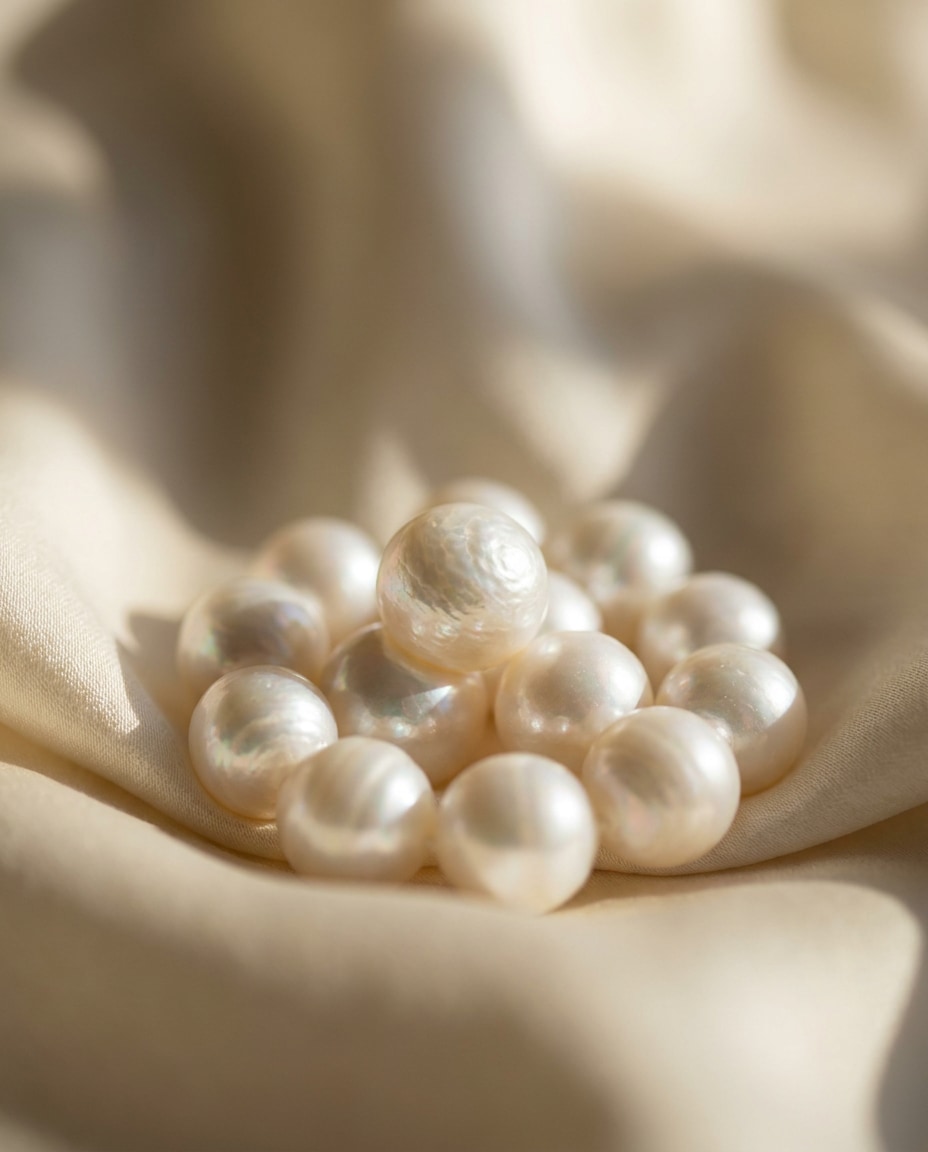 pearl necklace shine photo