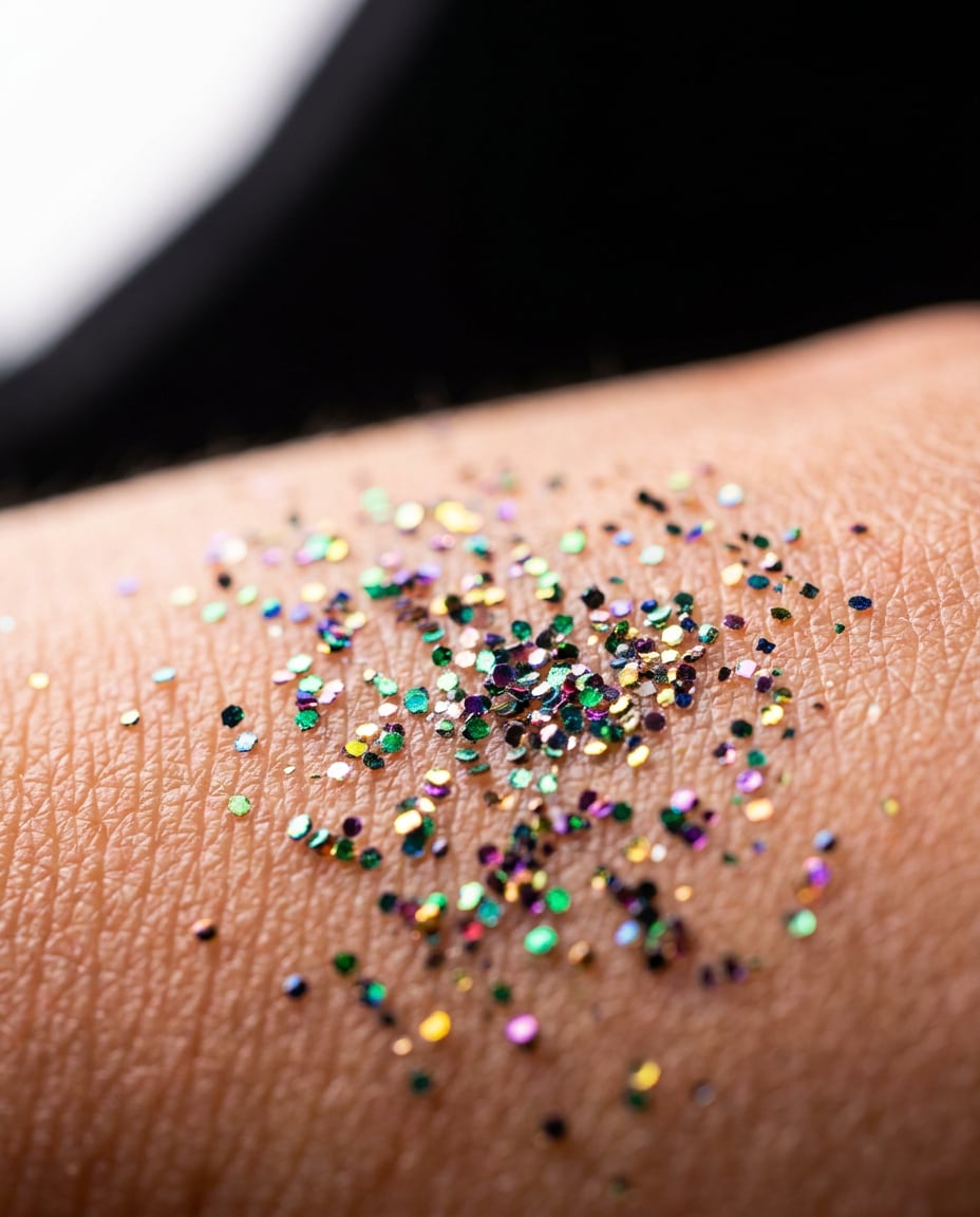 glitter pigment closeup photo