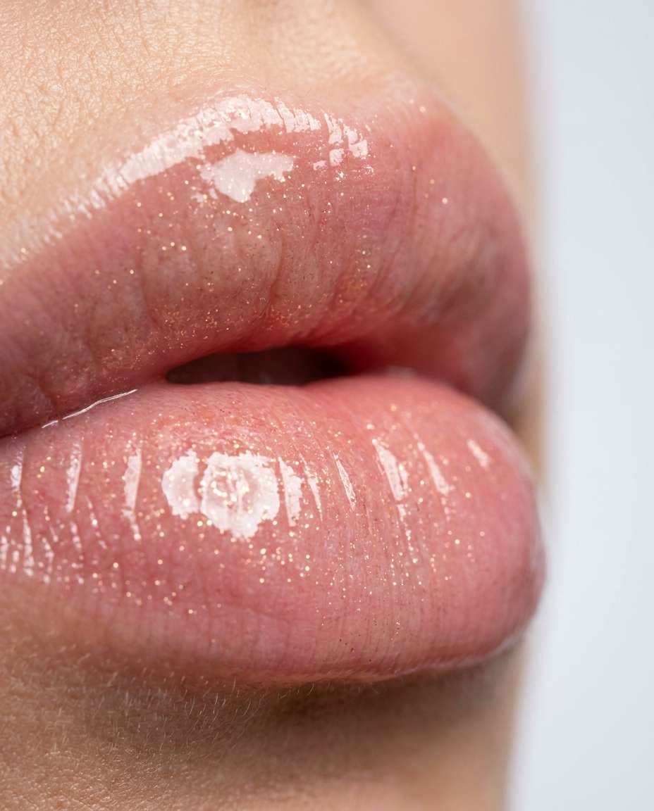 glossy lip highlight photo