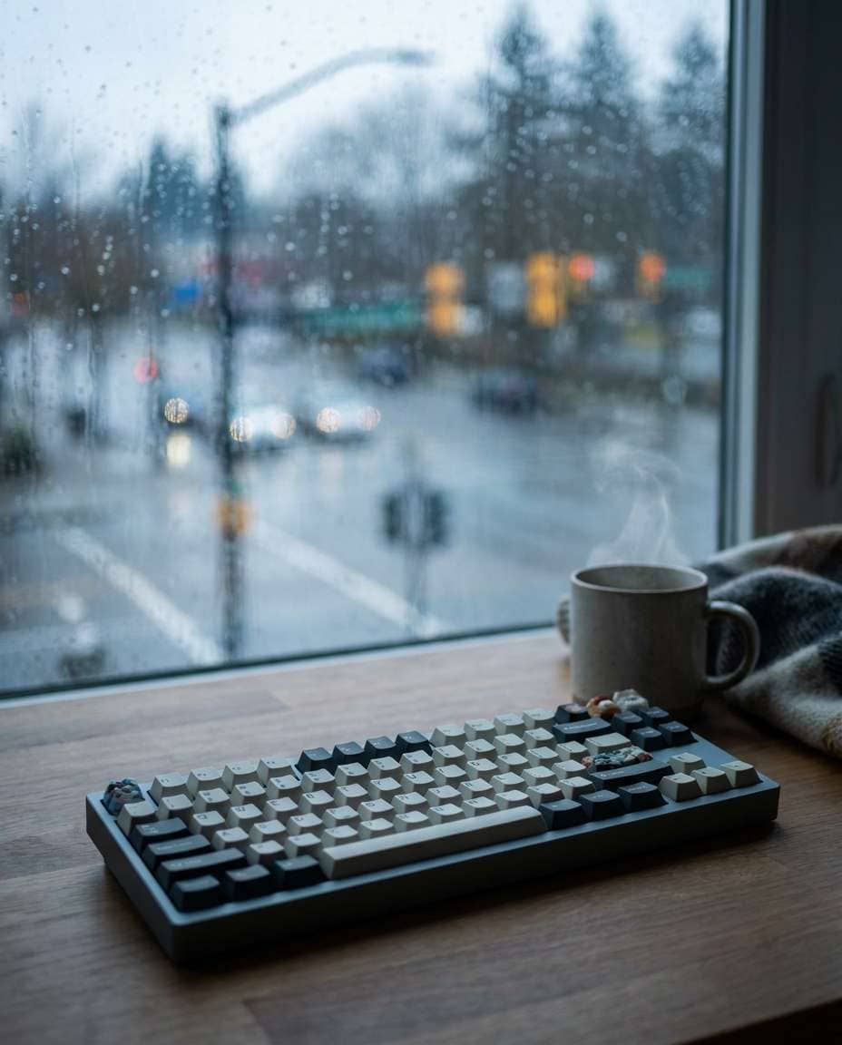 rainy window mood photo