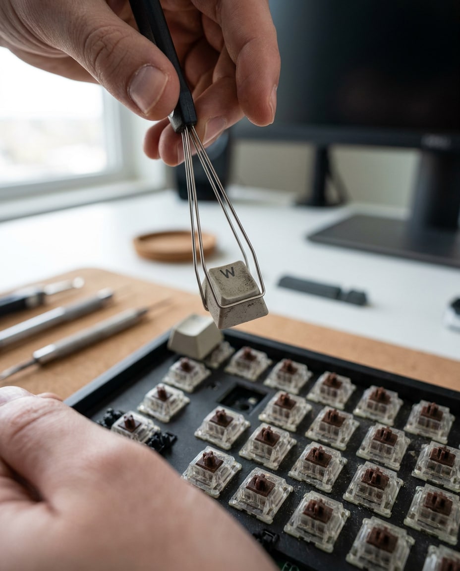 keycap swap closeup photo