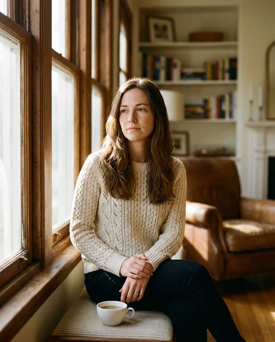 cinematic window light photo