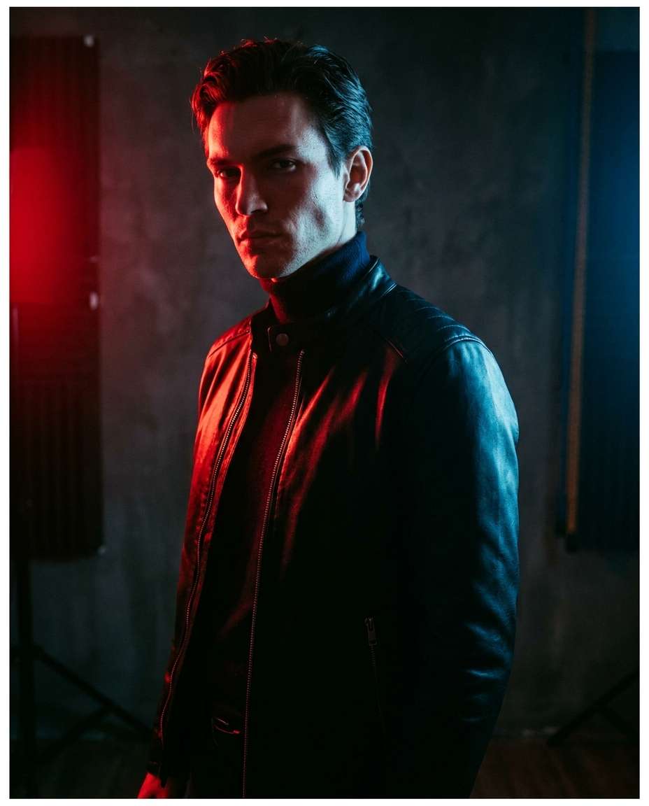 dramatic gel lighting photo