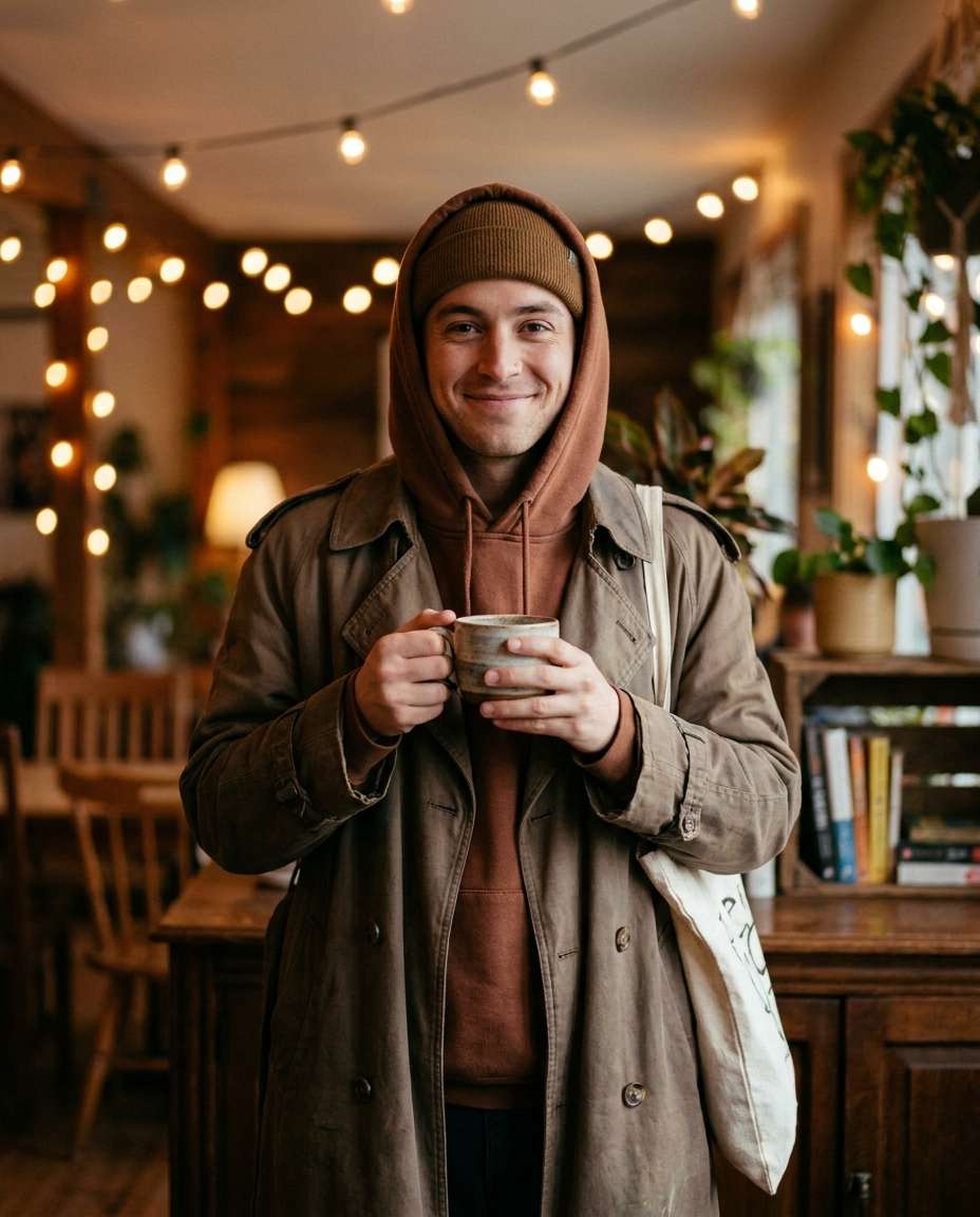 moody coffee shop photo