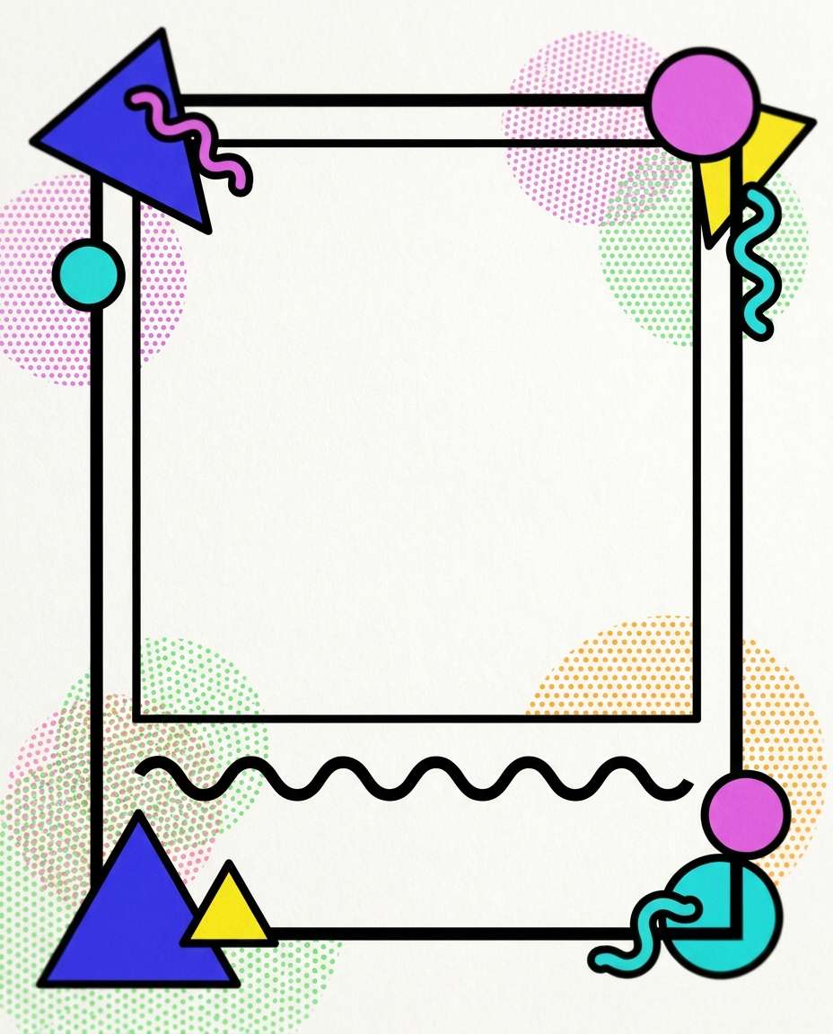 retro typography frame photo