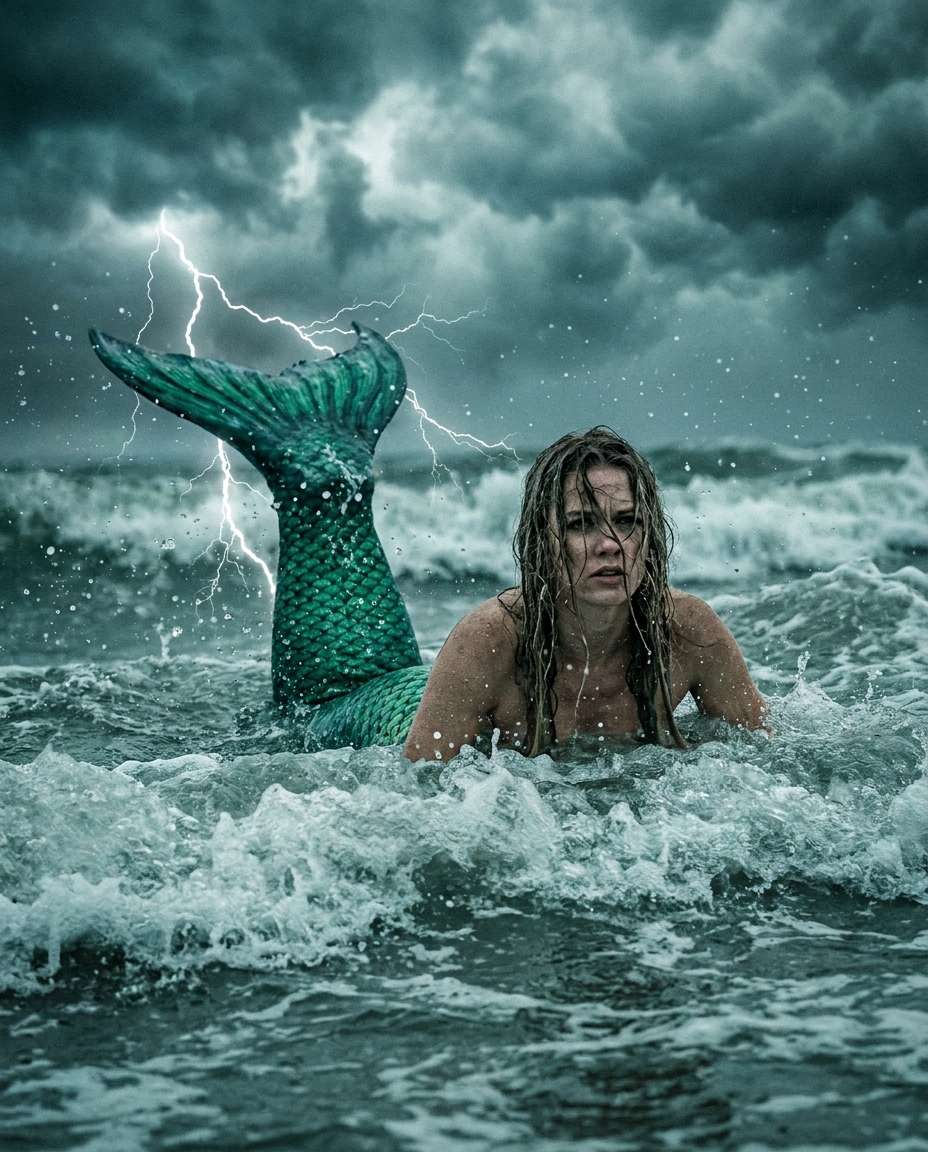 cinematic storm waves photo