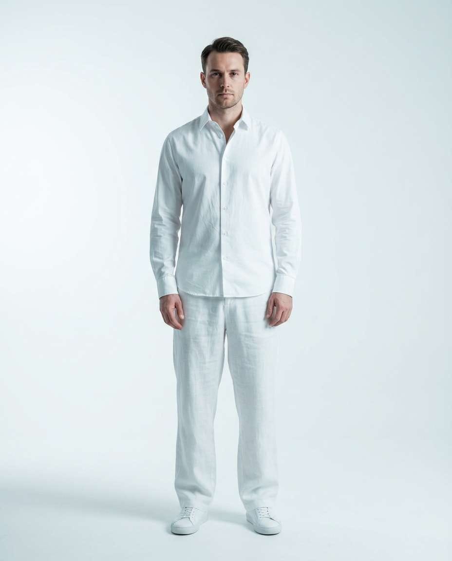 all white outfit photo