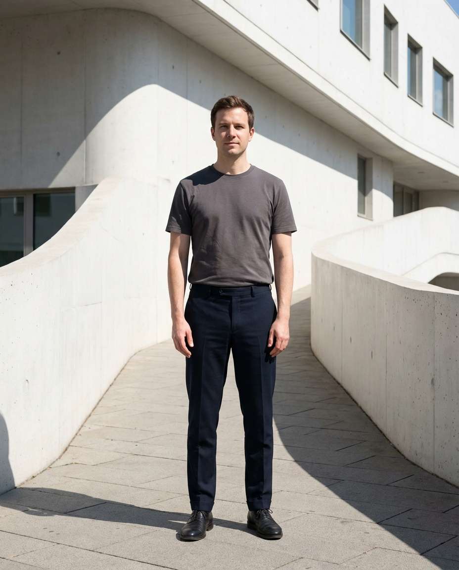 minimal architecture portrait photo