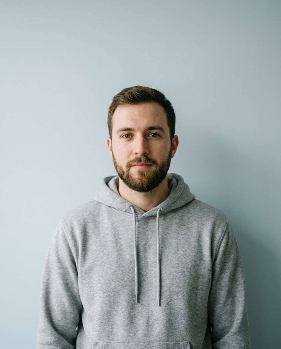 simple hoodie portrait photo